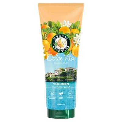 Abbildung von Herbal Essences Volumen Spülung Mit Orangenduft 250ml, von feinem Haar zu gestärktem voller der Wurzel bis zur Spitze, Inhaltsstoffen natürlichen Ursprungs, Vegan, ohne Silikone