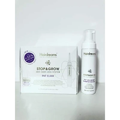 Abbildung von Hairdreams Stop&amp;Grow Elixir &amp; VolumeUp Shampoo Mousse Set