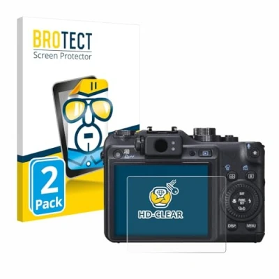 Abbildung von BROTECT (2 Stück Schutzfolie für Canon PowerShot G10 Displayschutz Folie Ultra Klar