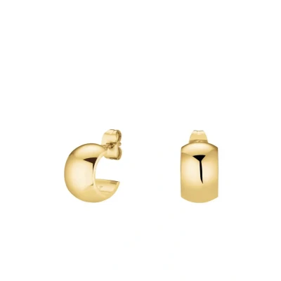 Abbildung von Rosefield Small WIDE Hoops Ohrringe goldcoloured, Damen, Größe: One Size, Gold coloured