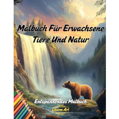 Abbildung von Malbuch Für Erwachsene Tiere Und Natur: 50 Ausmalbilder Zum Thema Natur Ihre