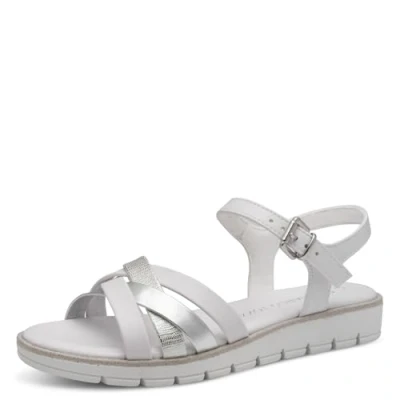 Abbildung von Marco Tozzi Riemensandalette, Damen, Größe: 39, White comb Schuhe
