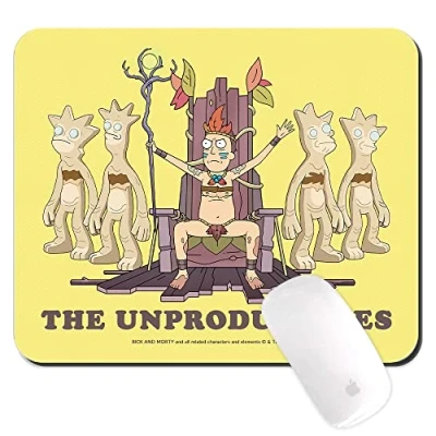 Abbildung von ERT GROUP Originales und offiziell Lizenziertes Rick and Morty Mauspad, Muster 022 Pink PC Computer Mauspad rutschfest 225 mm x 189