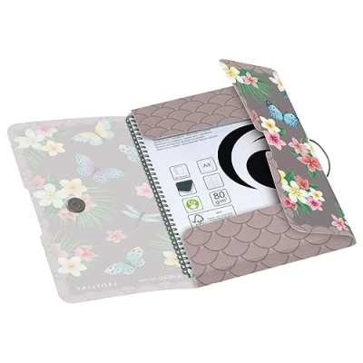 Abbildung von herlitz Gummizugmappe A4 aus PP, Motiv: Ladylike Butterflies, 1 Stück