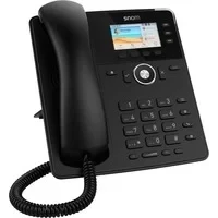 Abbildung von Snom D717 IP Telefon, SIP Tischtelefon (3 selbstbeschriftende Funktionstasten, hochauflösendes Farb TFT Display, integrierter Lichtsensor, PoE IEEE 802.3af), Schwarz, 00004397
