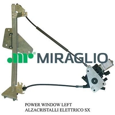 Abbildung von Miraglio Fensterheber links elektrisch mit Elektromotor 30/7177 MAZDA: MX 5 I