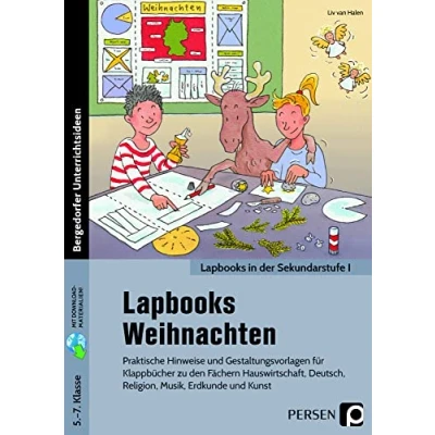 Abbildung von Lapbooks: Weihnachten 5. 7. Klasse: Praktische Hinweise und Gestaltungsvorlagen für Klappbücher zu allen Fächern
