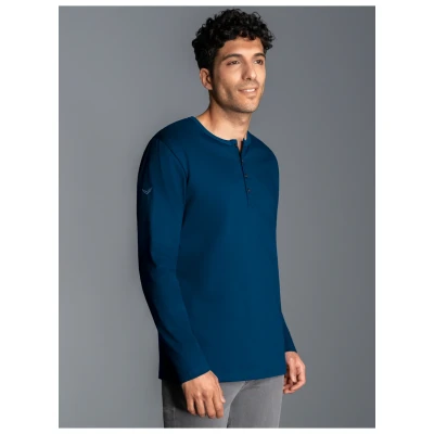 Abbildung von TRIGEMA Longsleeve Langarmshirt mit Knopfleiste (1 tlg)