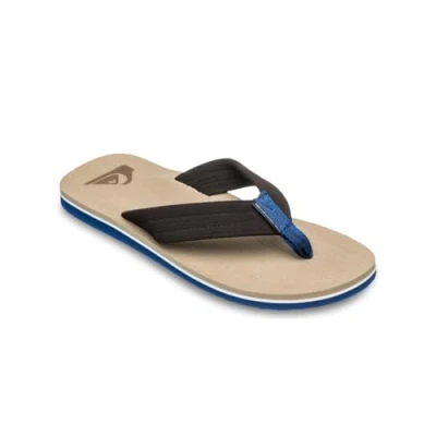 Abbildung von Quiksilver Molokai Layback Textured Badezehentrenner, Herren, Größe: 44, Snd brown Kunststoff/polyamid
