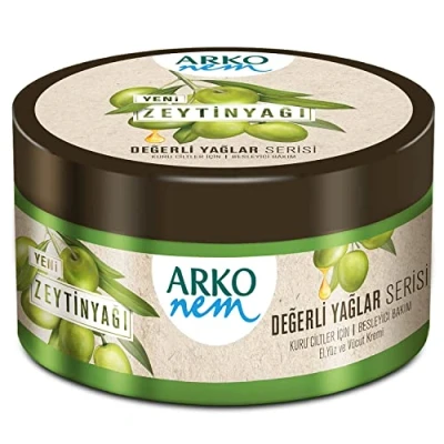 Abbildung von Arko Nem Creme, Olivenöl Creme für Körper Gesicht und Hände, 250 ml Dose