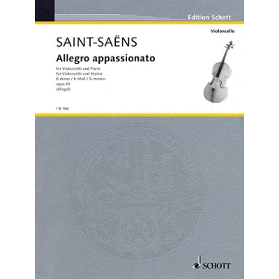 Abbildung von Allegro appassionato: h Moll. op. 43. Violoncello und Klavier. (Cello Bibliothek)