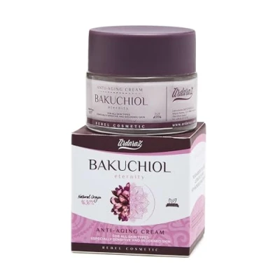 Abbildung von Ardaraz Feuchtigkeitsspendende Gesichtscreme Damen mit Bakuchiol (pflanzliches Retinol) und Hyaluronsäure. Anti Aging Creme Frauen, Antioxidans, das die Haut glättet.