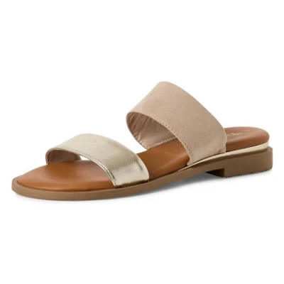 Abbildung von Tamaris Pantolette flach, Damen, Größe: 42, Taupe comb Schuhe