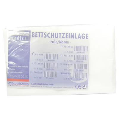 Abbildung von Bettschutzeinlage Folie Molton 50x90 cm 1 St