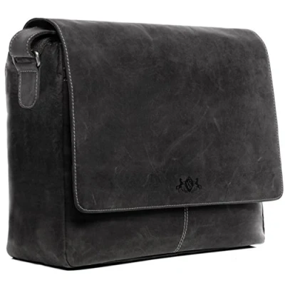 Abbildung von SID &amp; VAIN XL Messenger BAG Spencer 15&quot; Notebooktasche, Herren, Größe: One Size, Schwarz
