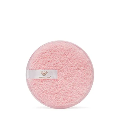 Abbildung von CRYSTALLOVE Kosmetiktupfer Waschbarer Reinigungspad Makeup remover Rose Abschminktuch Wiederverwendbar Nachhaltiger Make Up Kosmetikpad Groß