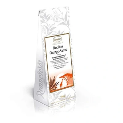 Abbildung von Ronnefeldt Rooibos Orange Sahne Aromatisierter Kräutertee mit Sahnegeschmack 100g, Menge:6 Stück