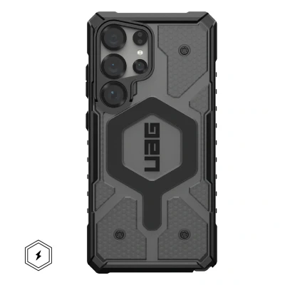Abbildung von Samsung Galaxy S25 Ultra Hülle MagSafe Kunststoff UAG Backcover/Hard Case Handyhülle Grau Shockproof/Stoßfest