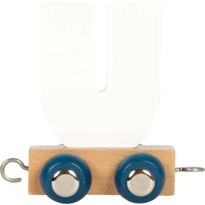 Abbildung von small foot Buchstabenzug Polar U aus Holz, Holzzug individuell kombinierbar, zum Dekorieren und Verschenken, 12591
