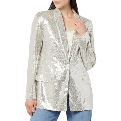 Abbildung von The Drop Blazer für Damen, Blake Lang, Silberne Pailletten, XS