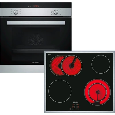 Abbildung von SIEMENS Backofen Set &quot;EQ112EA01Z&quot;, HB113FBS1, mit Teleskopauszug nachrüstbar, (Set)