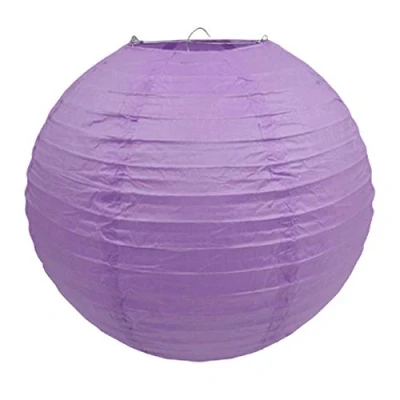 Abbildung von Creativery 1 Papier Lampion 30cm Laterne Hochzeit Party Wohnungsdeko Hängedeko Raumdeko Geburtstag Feier Flieder