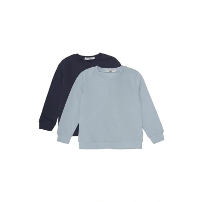 Abbildung von Minymo 2 PACK Sweatshirt für Kinder, Größe: 116, Dark navy