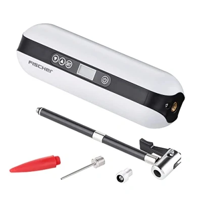 Abbildung von FISCHER Fahrrad Akku Luftpumpe &quot;Akku Kompressor inkl. Powerbank&quot;
