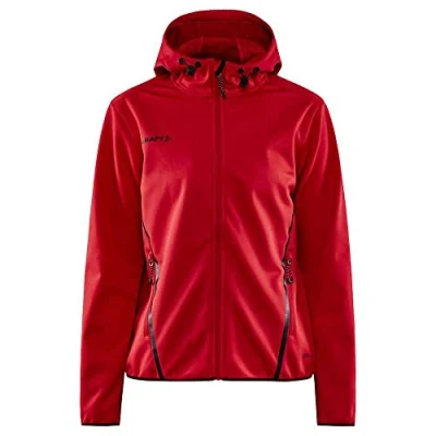 Abbildung von Craft ADV EXPLORE Softshelljacke für Damen XS Lychee Winddichte, wasserabweisende den täglichen Gebrauch 2 Seitentasche, 1 Innentasche Übergangsjacke