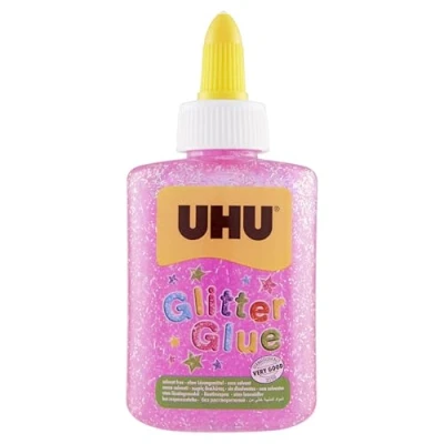 Abbildung von UHU Glitter Kleberflasche, 88,5 ml rosa