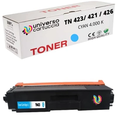 Abbildung von UniversoCartridge Tonerkartusche kompatibel zu Brother TN 423 TN421 MFC L8690CDW L8900CDW HL L8260CDW L8360CDW DCP L8410CDW (CYAN)