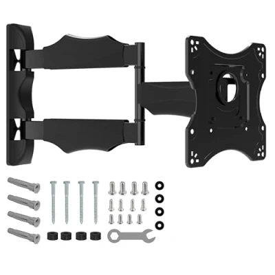 Abbildung von NANOOK Turn S Schwenkbare TV wandhalterung für 19 43&#039;&#039; Fernseher Neigbar Wandhalter LED, QLED und OLED Universelle Kompatibilität VESA 100 x bis 200 Schwarz