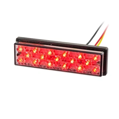 Abbildung von SHIN YO Universal Motorrad LED Rücklicht Superflat mit Befestigungslaschen ohne Kennzeichenbeleuchtung getönt E geprüft