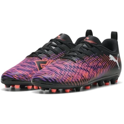 Abbildung von Puma Future 8 PLAY MG JR Unisex Fußballschuh Nocken für Kinder, Größe: 37.5, Black/white/glowing red Schuhe
