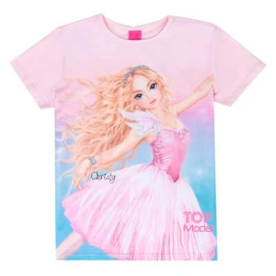 Abbildung von TOP Model Tshirt print für Kinder, Größe: 128, Cherry blossom
