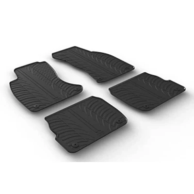 Abbildung von Gledring 0253 Fußmattensatz Gummi vorne und hinten 4 schwarz 750mm 550mm AUDI: A6 C5 Avant, Limousine