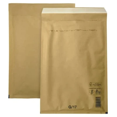 Abbildung von Netuno 10 Stück Luftpolster Versandtasche G7 250 x 350 mm Braun Luftpolstertasche Luftpolsterumschlag Polsterumschlag Briefumschlag gepolstert Recycling reißfest mit Luftfolie