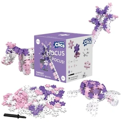 Abbildung von Nano Clics Fantasy Builders 125, Konstruktionsspielzeug für Kinder ab 8 Jahren, kreatives Lernspielzeug im 125 teiligen Set, Bausteine Mädchen und Jungen, Montessori STEM, dauerhaftes Spielzeug