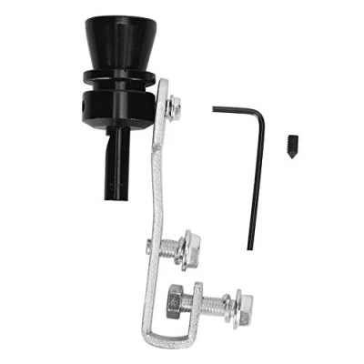 Abbildung von Auspuffpfeife, Qiilu Sound Whistle, Auto Modifikation Endrohr Auspuff Pfeife Aluminiumlegierung Schwarz