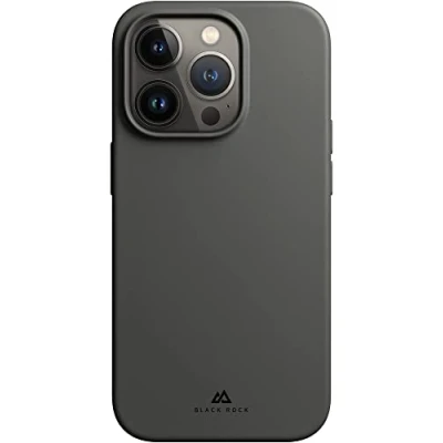 Abbildung von Black Rock Hülle Urban Case Silikonhülle Passend für Apple iPhone 14 Pro I Handyhülle, Silikon, Dünn, rutschfest (Grau)