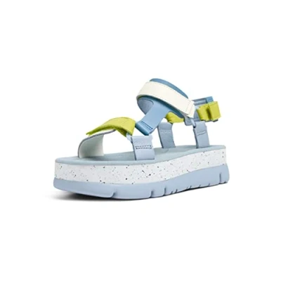 Abbildung von Camper Oruga UP Plateausandalette, Damen, Größe: 38, Hellblau Schuhe