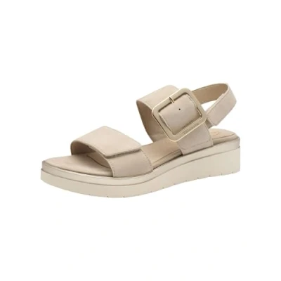 Abbildung von Tamaris Comfort Plateausandalette, Damen, Größe: 41, Beige suede Schuhe