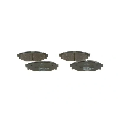 Abbildung von BOSCH 0 986 494 444 Bremsbelagsatz Low Metallic mit akustischer Verschleißwarnung Anti Quietsch Blech SUBARU: Forester III, XV I, IV