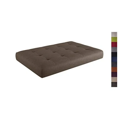 Abbildung von sunnypillow Sitzkissen Palettenkissen gesteppt 120x80x15cm, Braun