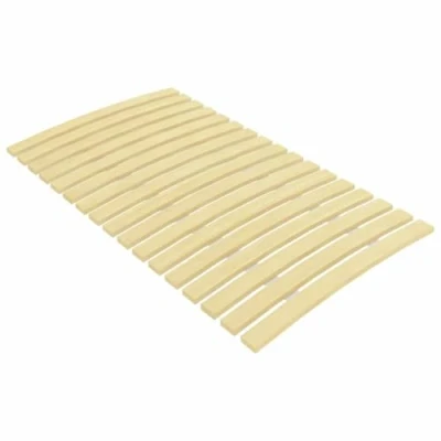 Abbildung von vidaXL Pappelholz Massivholz Lattenrost mit 17 Latten Zusammenklappbar Rolllattenrost Rollrost Bettrost Holzlatten Rost 70x200cm