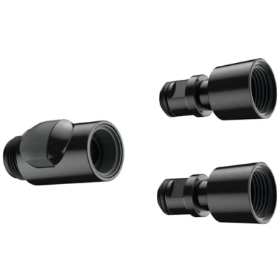 Abbildung von hansgrohe Brausegarnitur, Höhe 2.4 cm, Schnellkupplung für Handbrausen Schwarz