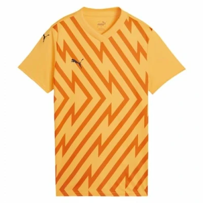 Abbildung von Puma Teamglory FußballTrikot, Damen, Größe: Large, Orangeschwarz
