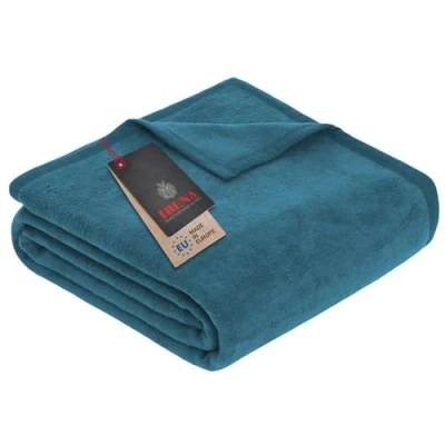 Abbildung von IBENA Wohndecke &quot;Luxus&quot;, verschiedene Größen, unifarbenes Design, Kuscheldecke