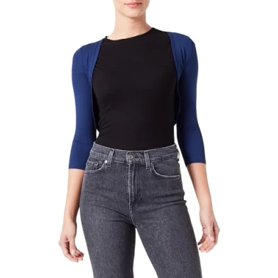 Abbildung von Vera Mont Figurbetont Strickjacke, Damen, Größe: 42, Festival blue