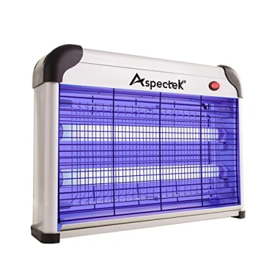 Abbildung von Aspectek leichtreinigbarer 20W UV Elektrischer Insektenvernichter, Mückenfalle und Fliegenfänger, Wirksam gegen Fliegende Insekten für Schlafzimmer Gärten